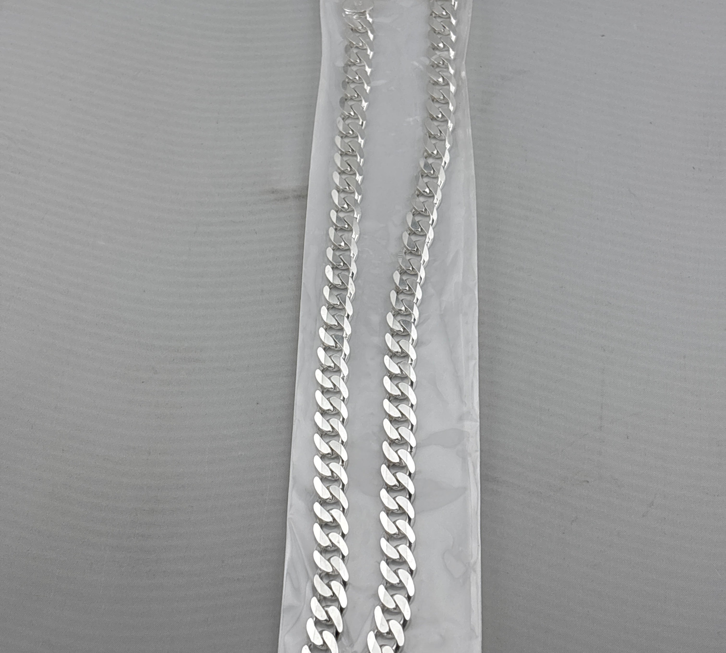Heavy Curb Link Silver Chain in 925 Sterling Silver | Thick Chain Necklace