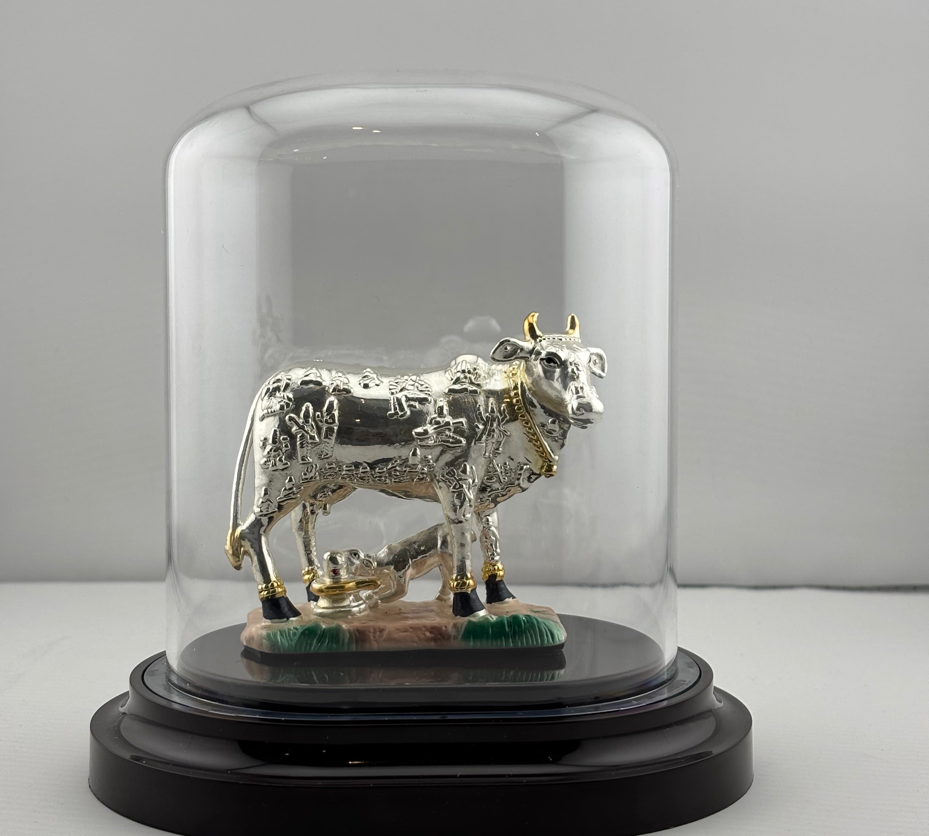 999 Pure Silver Kamadhenu Idol 39.73 gm – Sacred Wish – Fulfilling Cow Murti for Home Mandir