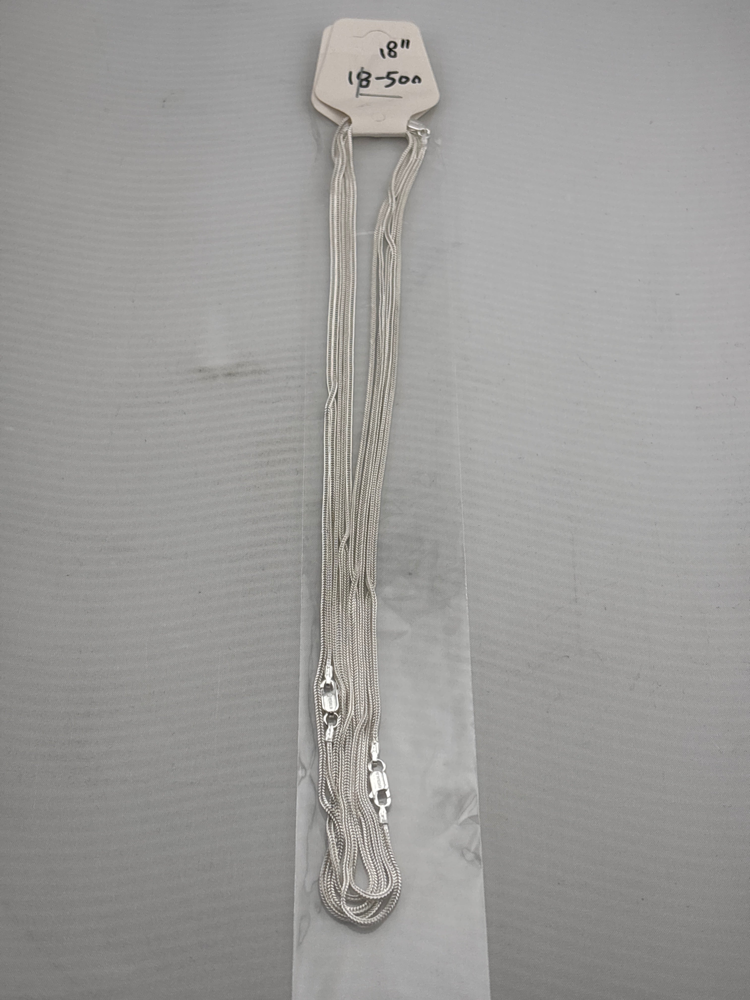 Delicate Snake Silver Chain in 925 Sterling Silver