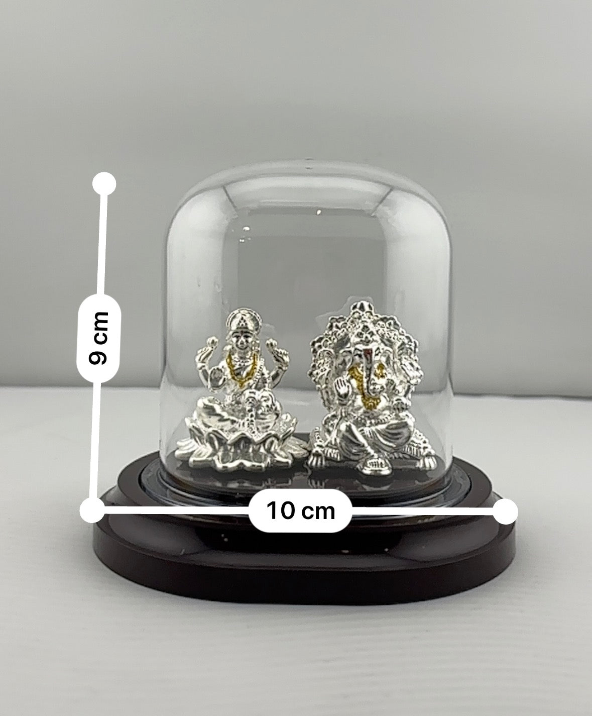 999 Pure Silver Ganesha & Lakshmi Idol 15gm – Prosperity Murti for Diwali & Temple Décor