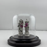 999 Pure Silver Radha Krishna Idol 12gm – Divine Couple Murti for Temple & Gifting