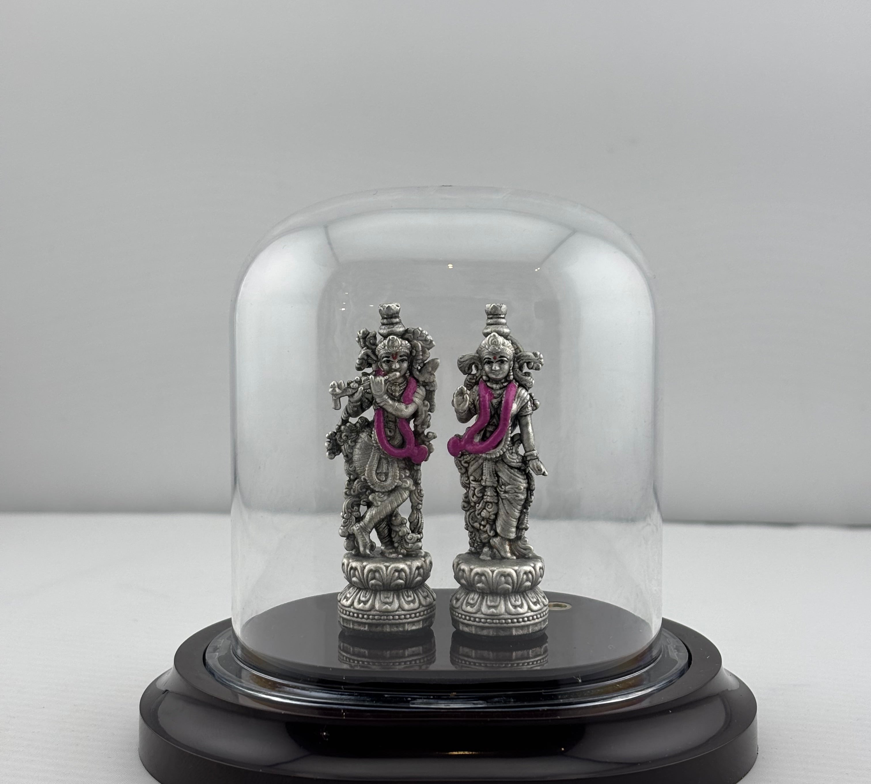 999 Pure Silver Radha Krishna Idol 12gm – Divine Couple Murti for Temple & Gifting