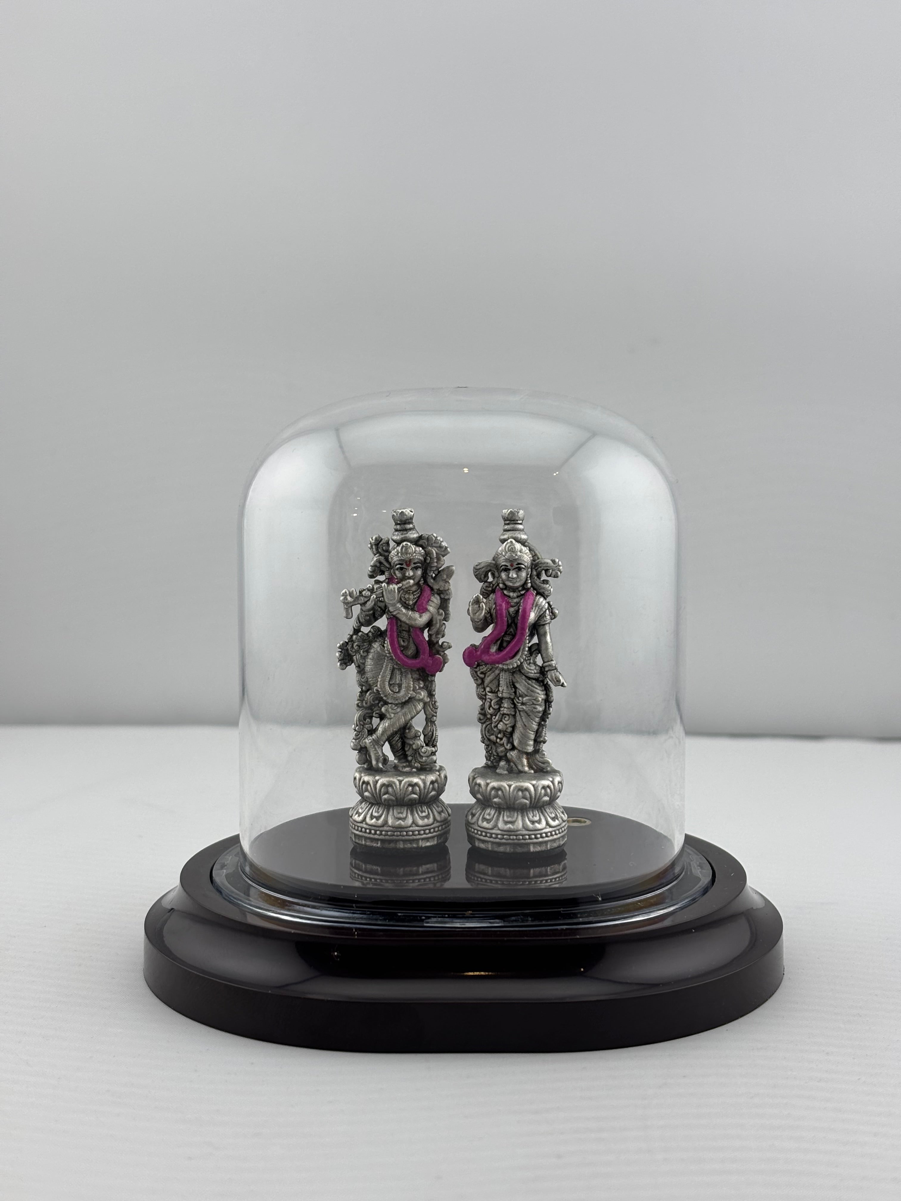 999 Pure Silver Radha Krishna Idol 12gm – Divine Couple Murti for Temple & Gifting