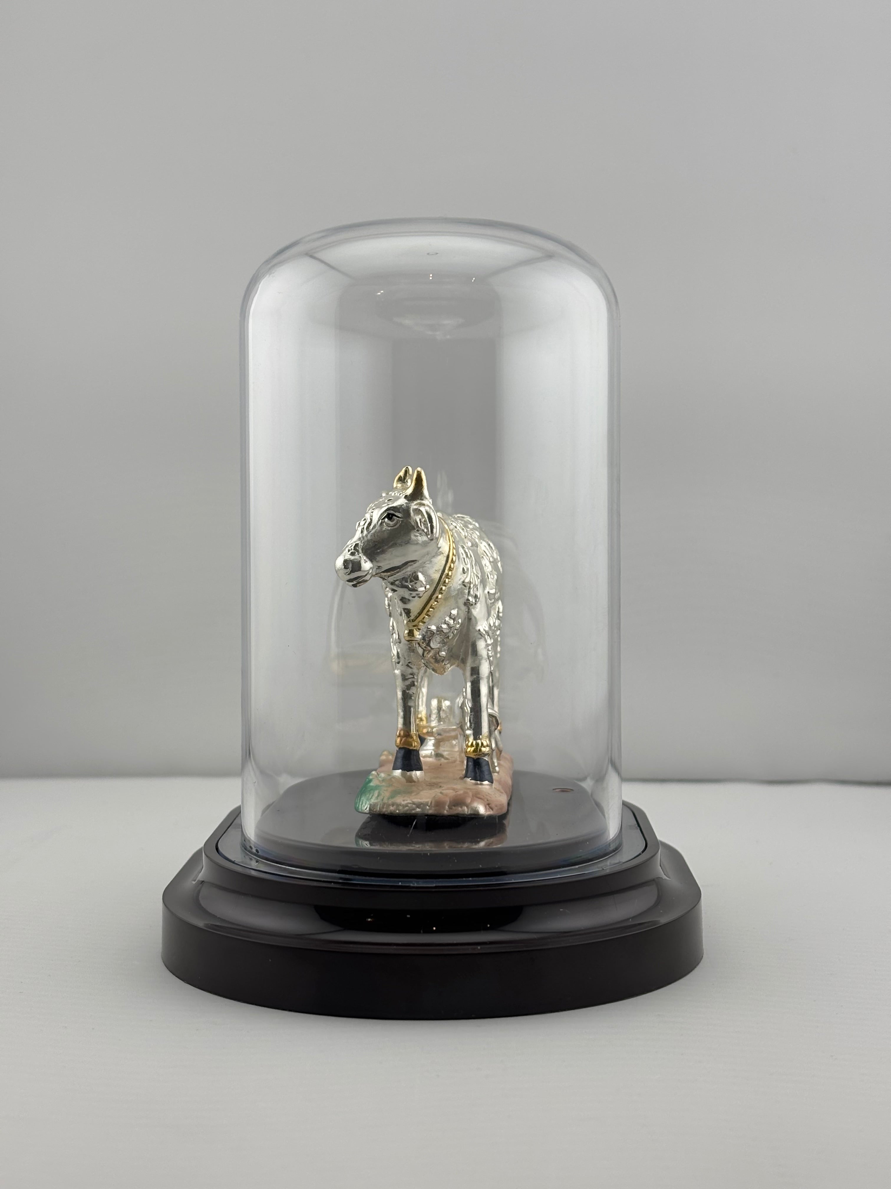 999 Pure Silver Kamadhenu Idol 39.73 gm – Sacred Wish – Fulfilling Cow Murti for Home Mandir