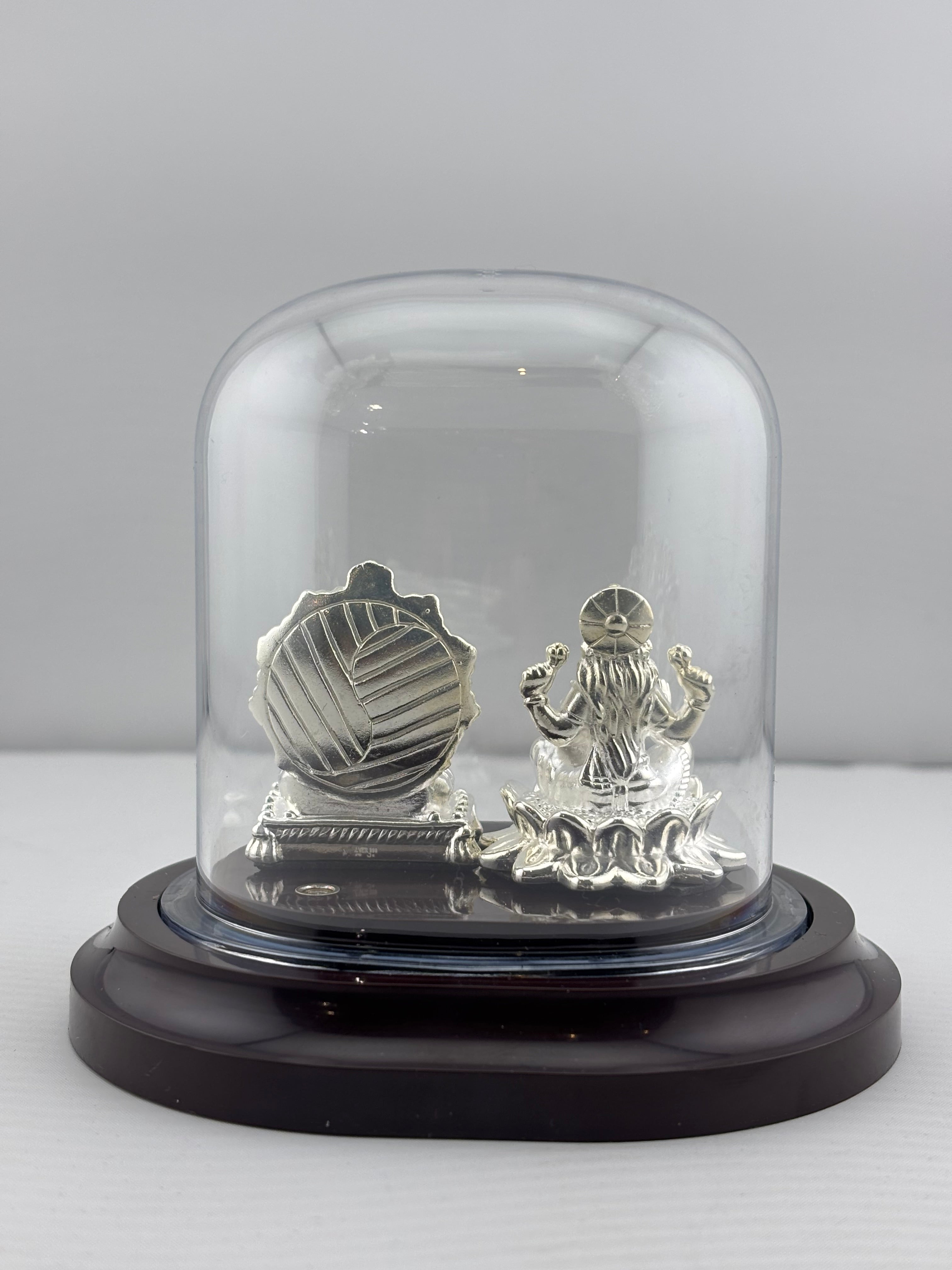 999 Pure Silver Ganesha & Lakshmi Idol 15gm – Prosperity Murti for Diwali & Temple Décor