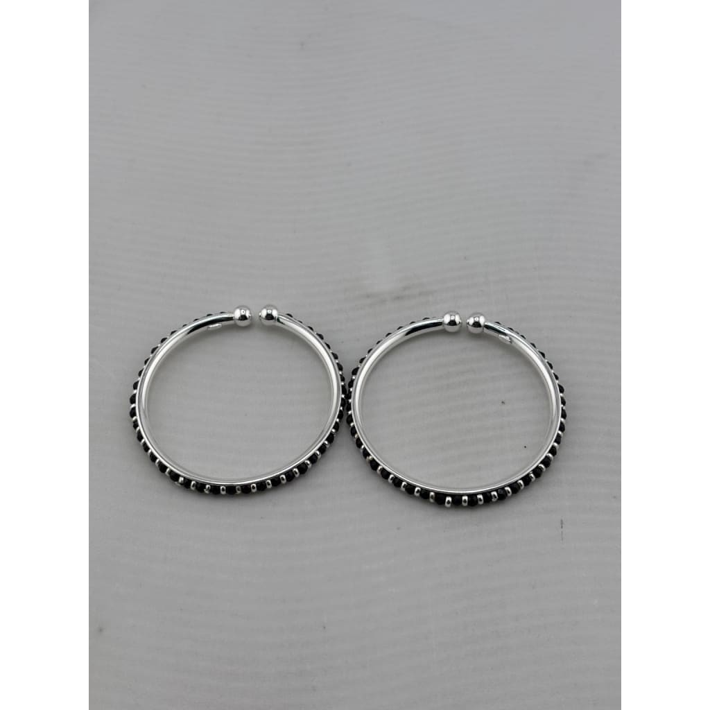 Original view of kids silver bangle pair