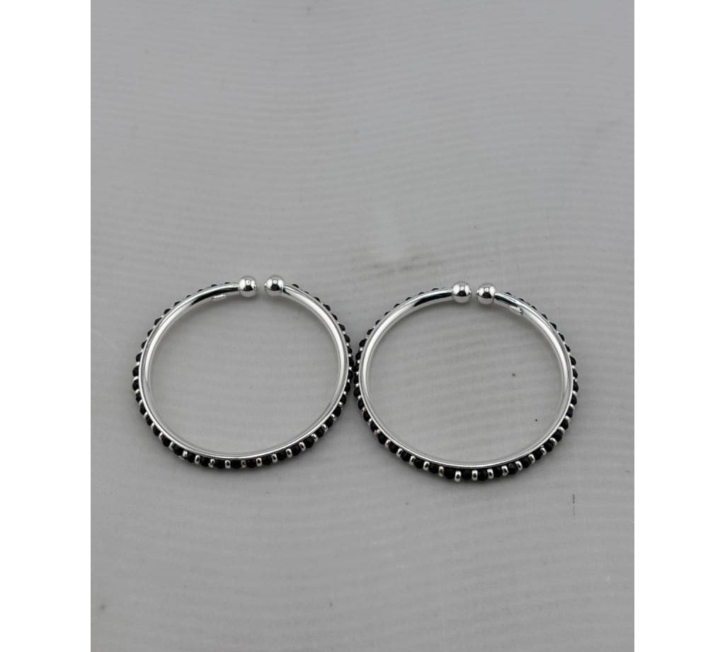 Original view of kids silver bangle pair