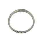925 Sterling Silver Bold Diagonal-Cut Domed Bangle/Kada – view 6