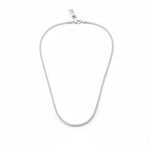 925 Sterling Silver Box Chain Necklace – Square Link Design