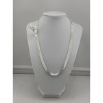 925 Sterling Silver Box Chain Necklace – Square Link Design