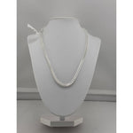 925 Sterling Silver Braided Wheat Chain Necklace –