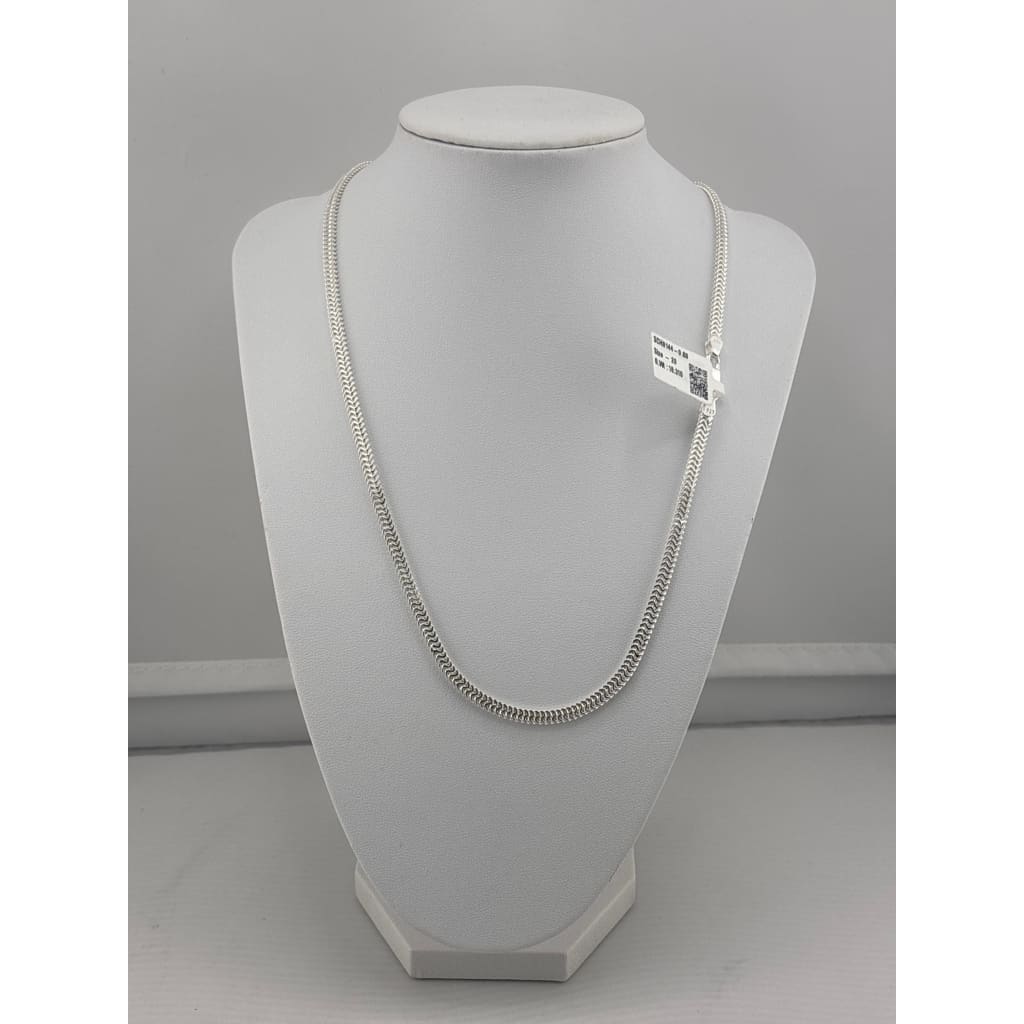 925 Sterling Silver Braided Wheat Chain Necklace – Textured