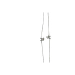 925 Sterling Silver Butterfly Charm Anklet with CZ Accent