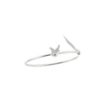 925 Sterling Silver Butterfly CZ Bracelet | 6g