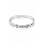 925 Sterling Silver Chain Link Embossed Bangle/Kada