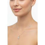 925 Sterling Silver Crescent Moon CZ Chain Bracelet