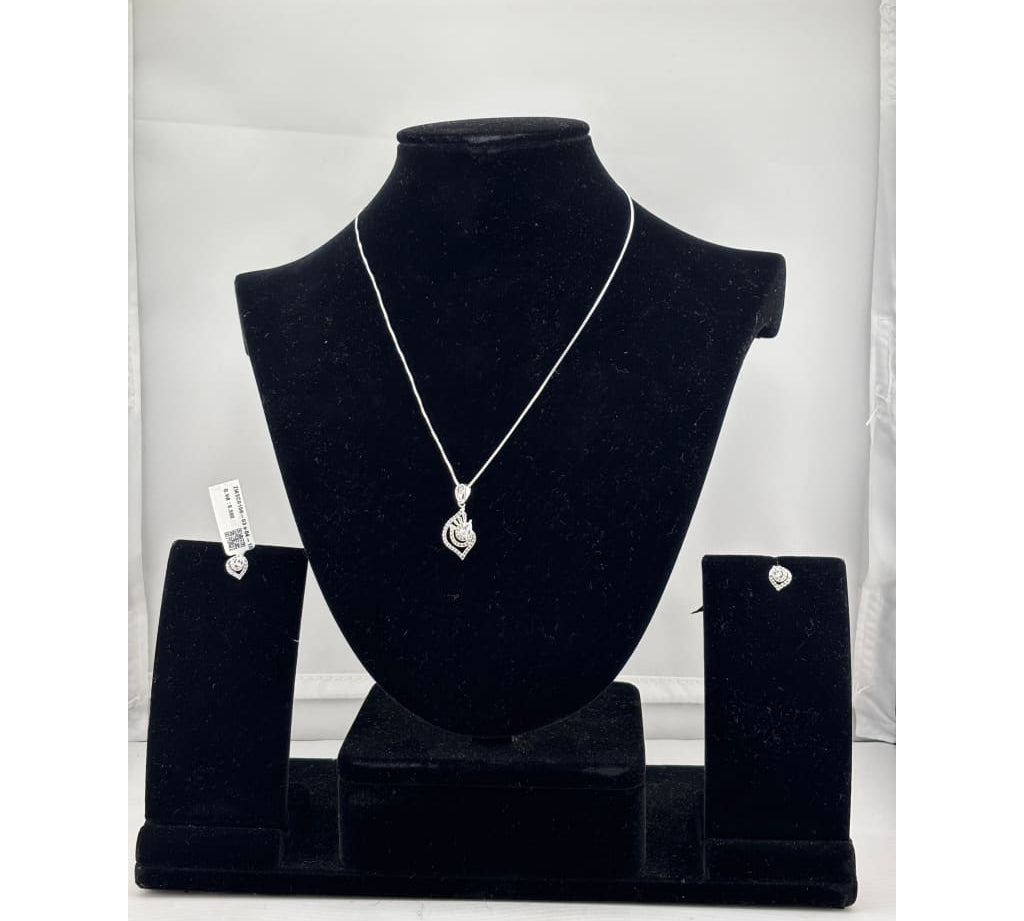 925 Sterling Silver Crescent Moon CZ Chain Bracelet