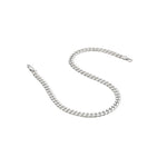 925 Sterling Silver Cuban Chain Necklace – Classic Flat