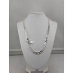 925 Sterling Silver Cuban Chain Necklace – Classic Flat