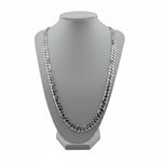 925 Sterling Silver Cuban Chain Necklace – Flat Curb Link