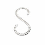 925 Sterling Silver Cuban Chain Necklace – Heavy Flat Link