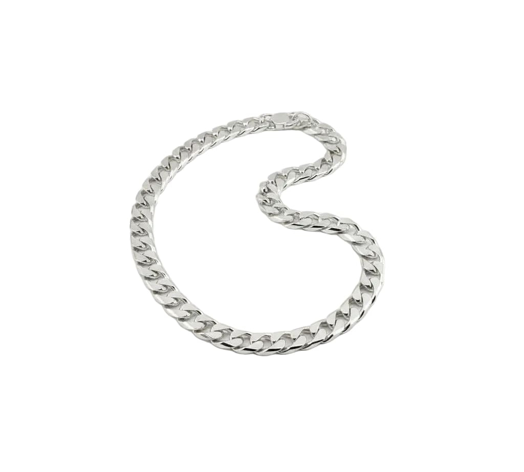 925 Sterling Silver Cuban Curb Chain Necklace – Heavy