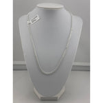 925 Sterling Silver Curb Chain Necklace – Flat Link Design