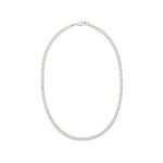 925 Sterling Silver Curb Chain Necklace – Flat Link Design