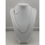 925 Sterling Silver Curb Chain Necklace – Slim Cuban Link