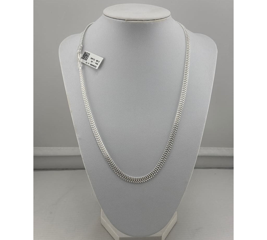 925 Sterling Silver Curb Chain Necklace – Slim Cuban Link