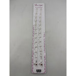 925 sterling silver decorative anklet pair with bow and bead details