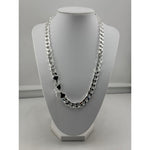 925 Sterling Silver Diamond Cut Cuban Chain Necklace –