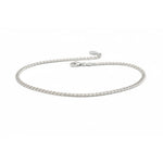 925 Sterling Silver Diamond Cut Cuban Chain Necklace – Open