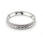 925 Sterling Silver Diamond-Cut Scallop Bangle/Kada