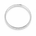 925 Sterling Silver Diamond-Cut Scallop Bangle/Kada – view 4