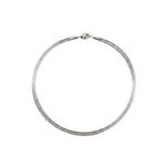 925 Sterling Silver Diamond-Cut Snake Chain Necklace –
