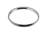 925 Sterling Silver Domed Grooved Bangle/Kada