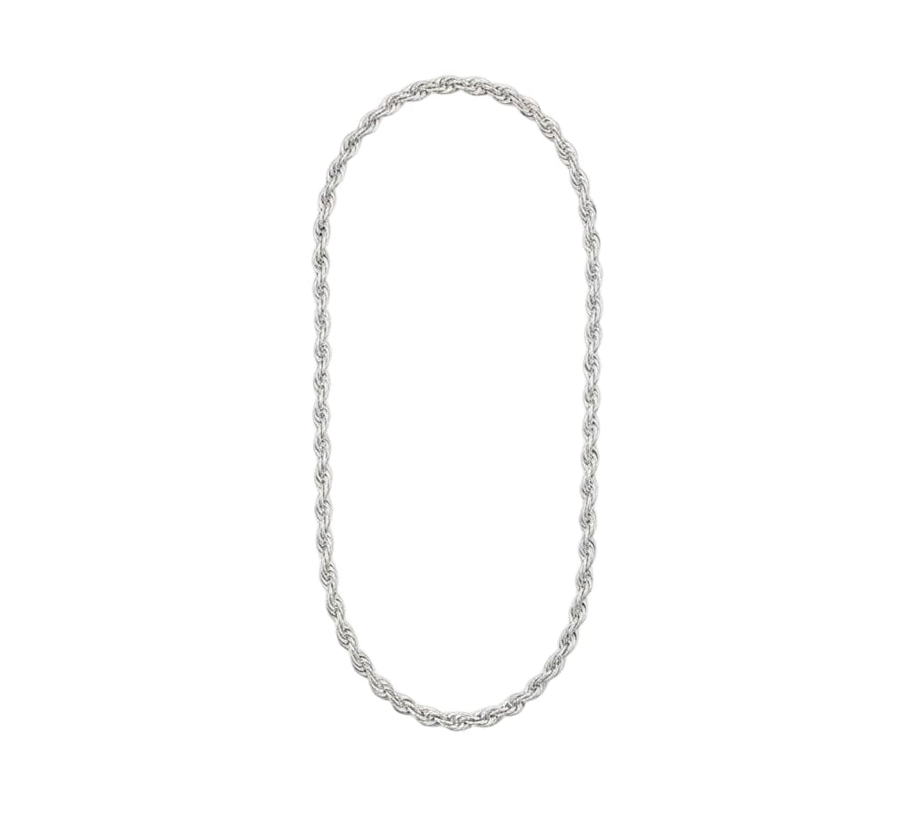 925 Sterling Silver Double Link Chain Necklace – Round