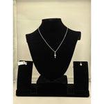 925 Sterling Silver Drop CZ Pendant and Earrings Set
