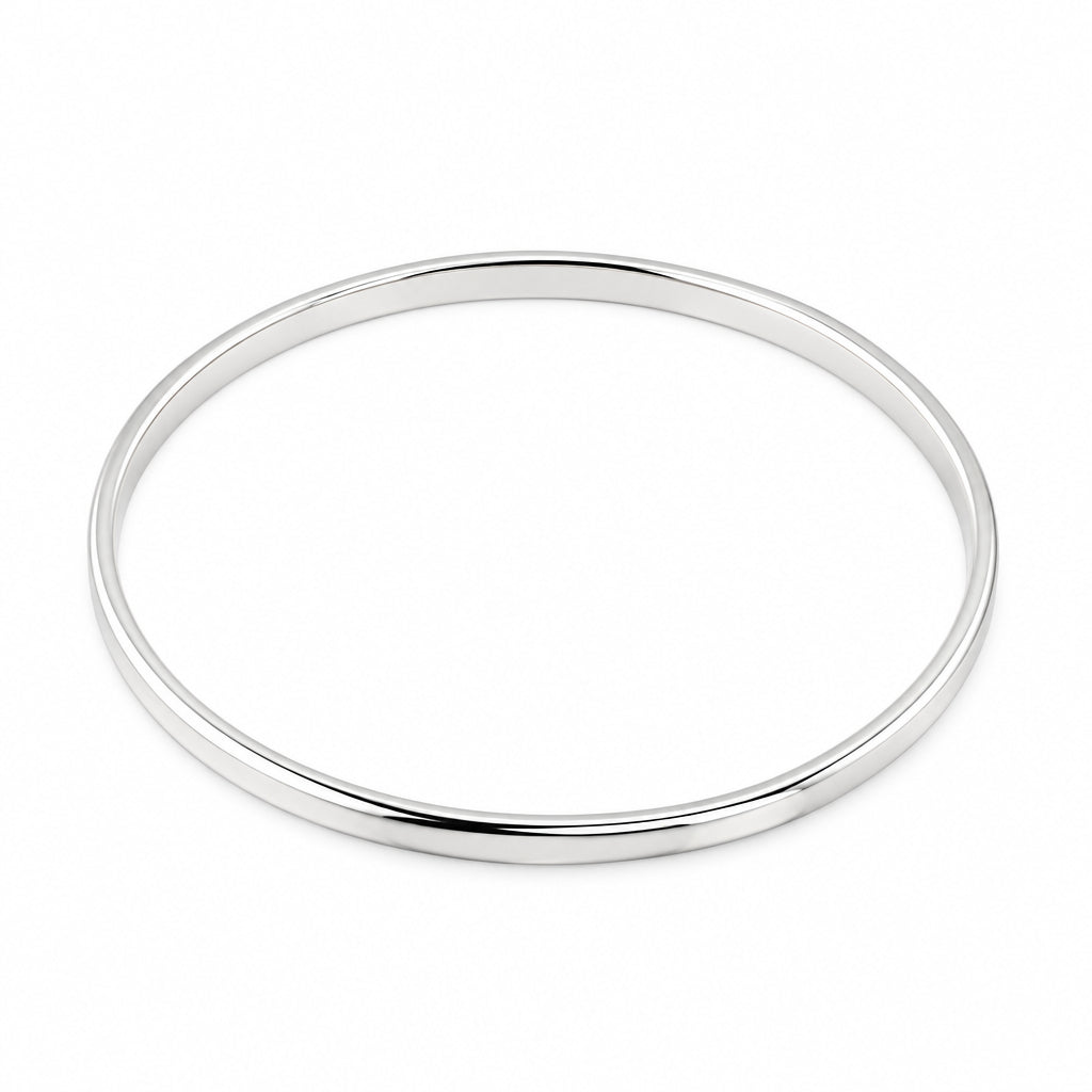 925 Sterling Silver Etched Line Bangle/Kada – view 4