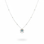 925 Sterling Silver Evil Eye Charm Necklace - Necklace