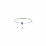 925 Sterling Silver Evil Eye Charm Women’s Bracelet