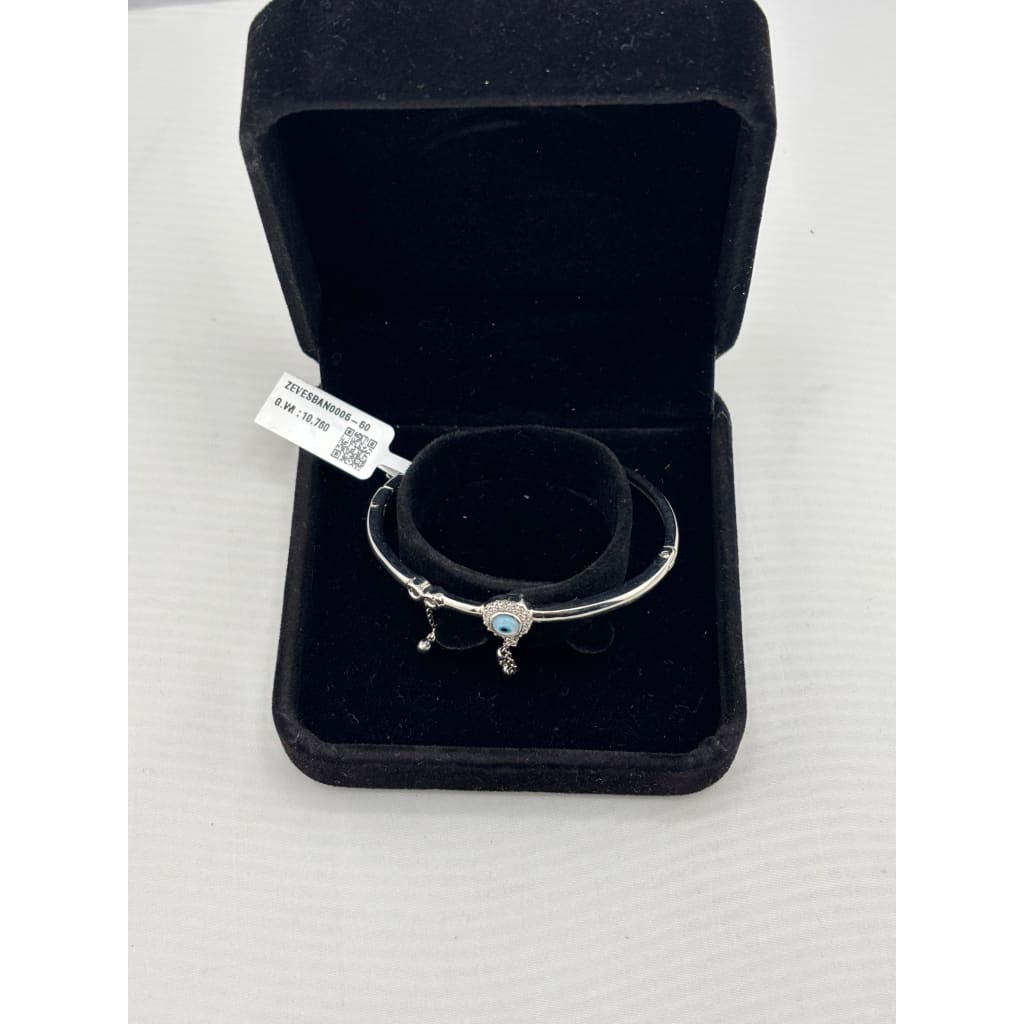 925 Sterling Silver Evil Eye Charm Women’s Bracelet