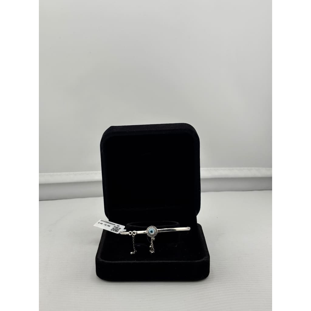 925 Sterling Silver Evil Eye Charm Women’s Bracelet