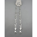 925 Sterling Silver Figaro Chain Bracelet – Italian Link