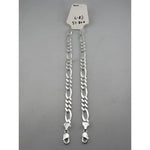 925 Sterling Silver Figaro Chain Bracelet – Classic Italian
