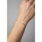 925 Sterling Silver Figaro Chain Bracelet – Italian Link