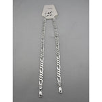 925 Sterling Silver Figaro Chain Bracelet – Italian Link