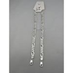 925 Sterling Silver Figaro Chain Bracelet – Italian Link