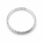 925 Sterling Silver Fish Scale Textured Bangle/Kada – view 3